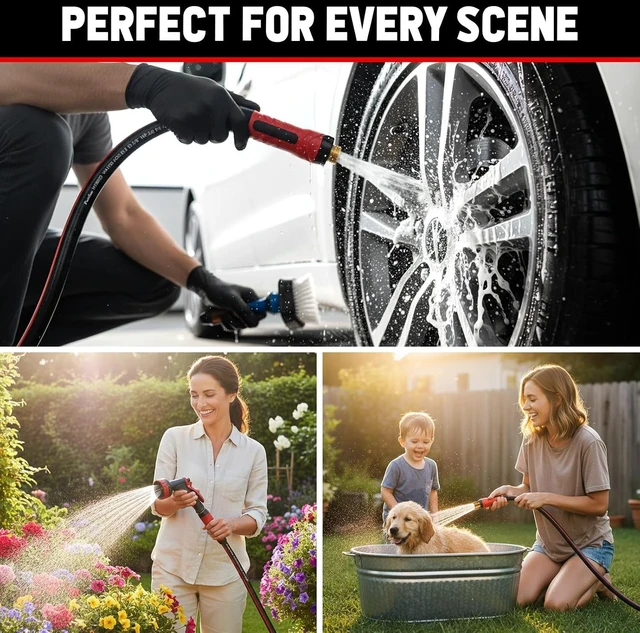 Alt view image 7 of 7 - 75 Ft x 5/8" Non-Expandable Heavy Duty Garden Hose Premium Flexible