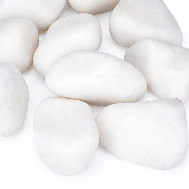 Main image of 20 Lbs White Landscaping Rocks 2-3 Inch River Rocks for Plants