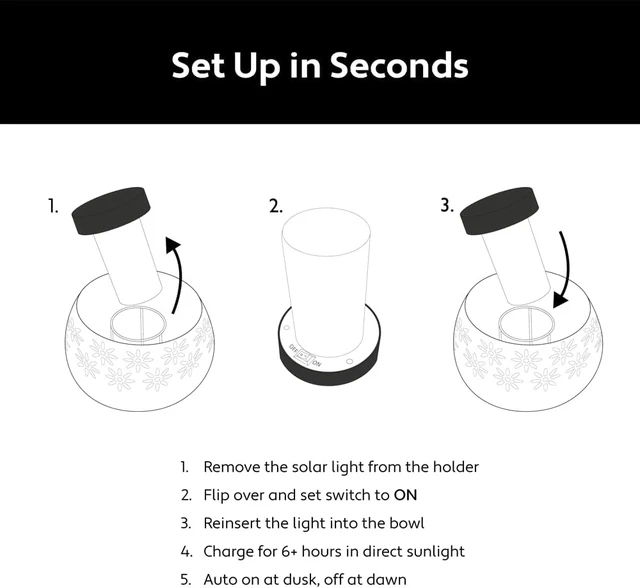 Alt view image 5 of 7 - 1-Pack Waterproof Metal Solar Lanterns with Flickering Flame Outdoor Porch Lights for Tabletop, Patio, Garden & Landscape Decor (Matte Black)