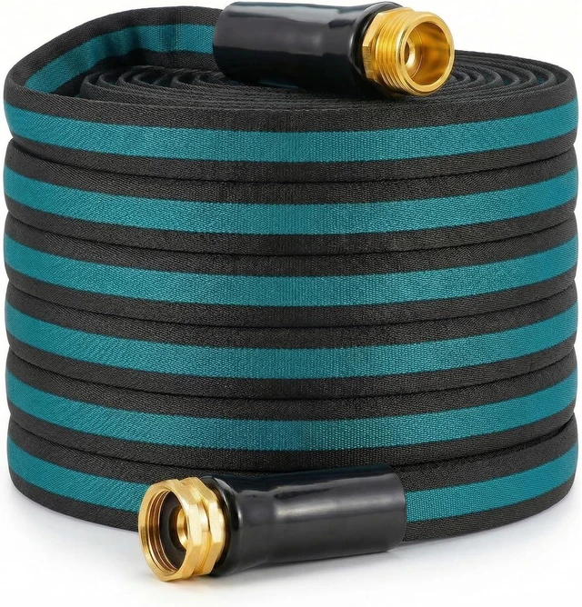 Main image of 75 Ft Kink-Resistant Lightweight Garden Hose Flexible High-Pressure Hose for Outdoor Watering, Lawn Care, Garden & Car Cleaning