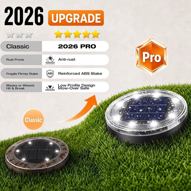 Alt view image 2 of 7 - 24 Pack 2.2-Inch Mini Solar Ground Lights Outdoor Disk Lights