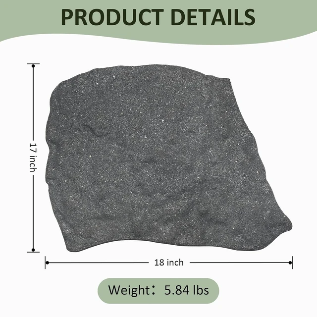 Alt view image 2 of 7 - 3 Pack Rubber Stepping Stones Outdoor Garden Pavers for Pathway & Walkway