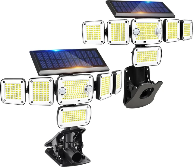 Main image of 5000LM Solar Flood Lights with Motion Sensor Clip-On Outdoor Solar Lights