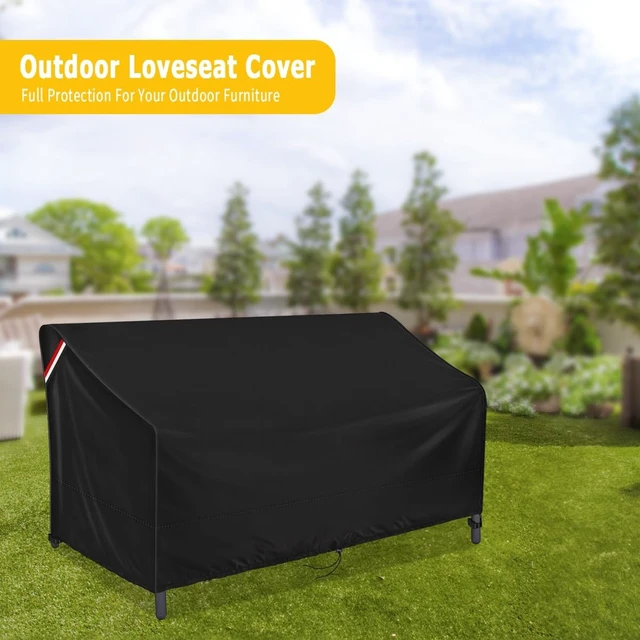 Alt view image 6 of 6 - 95" L x 40" W x 35" H Waterproof Outdoor Loveseat Glider Cover