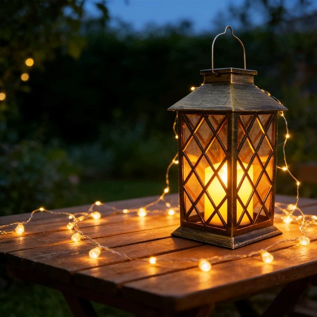 Alt view image 3 of 7 - 2 Pack Waterproof Solar Hanging Lanterns LED Flickering Flameless Candle Mission Lights for Table & Outdoor, Mother's Day Gift for Mom & Wife (2pack)