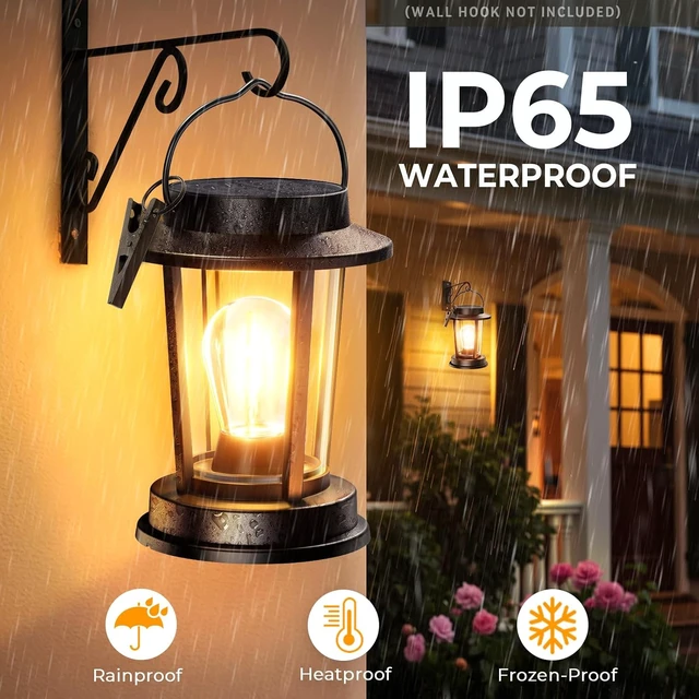 Alt view image 3 of 7 - Waterproof Solar Lanterns Bright Hanging Outdoor Lights