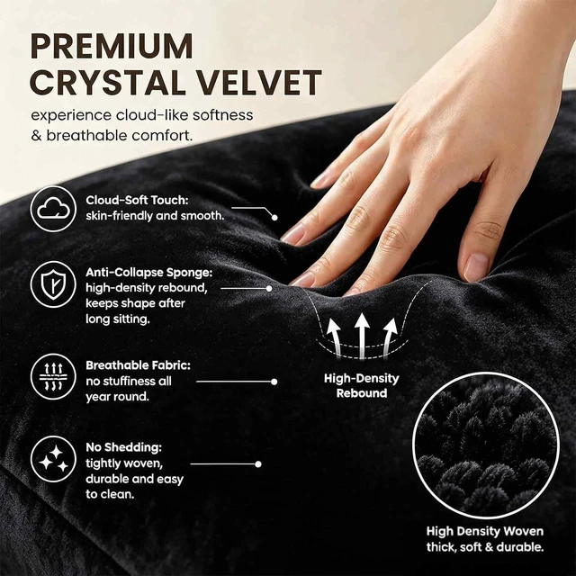 Alt view image 4 of 7 - Velvet Desk Chair with Pillow Upholstered Swivel Vanity Chair for Girls & Women, Home Office Task Chair with Wheels for Living Room & Bedroom