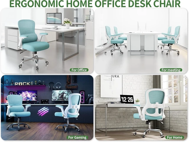 Alt view image 6 of 7 - 400 Lb Ergonomic Mesh Office Chair Comfy Desk Chair with Lumbar Support