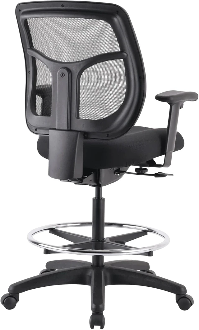 Alt view image 6 of 7 - Apollo Black Drafting Stool by Seating