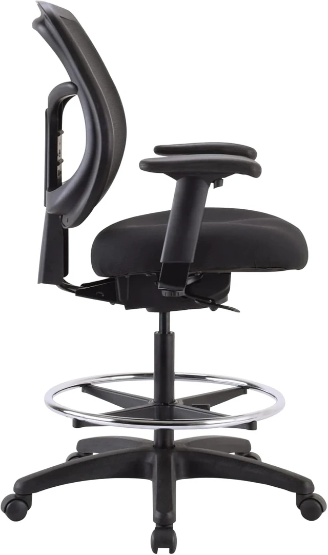 Alt view image 7 of 7 - Apollo Black Drafting Stool by Seating