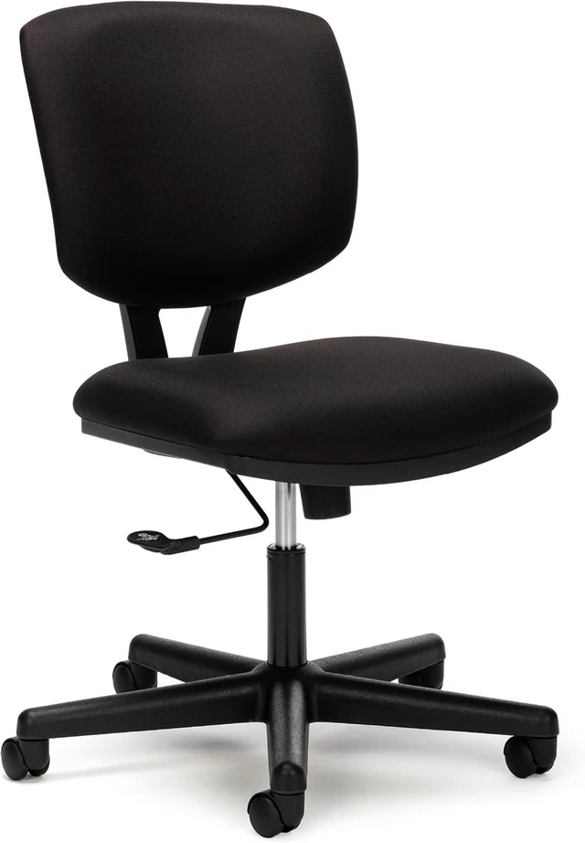 Main image of Volt Armless Ergonomic Office Chair Black Desk Computer Chair