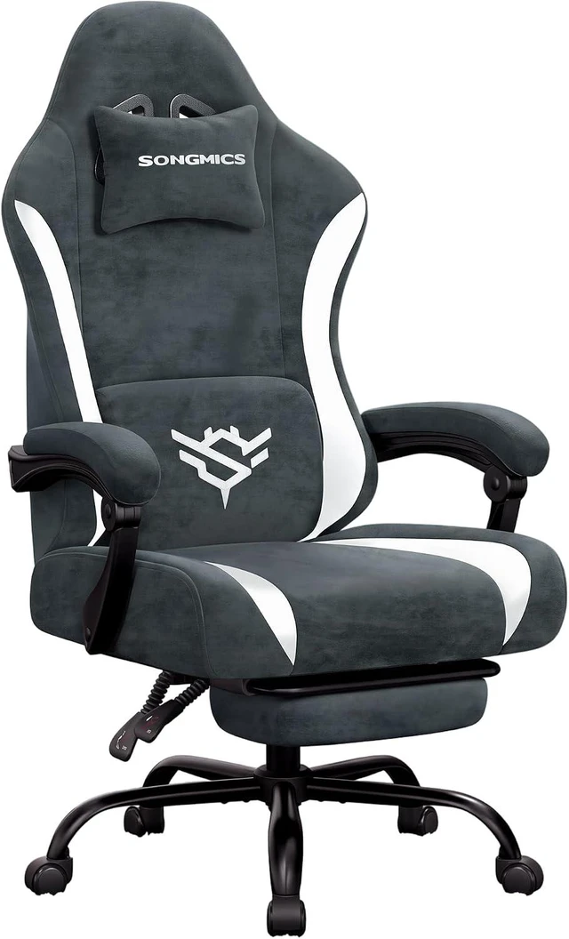 Main image of Ergonomic Gaming Computer Chair with Footrest