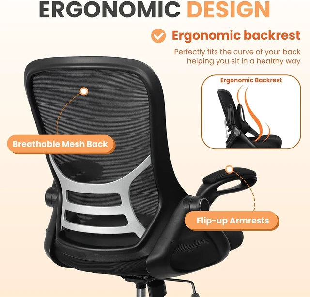 Alt view image 5 of 7 - Heavy Duty Adjustable Drafting Chair Tall Ergonomic Standing Desk Stool with Lumbar Support & Footrest for Artists & Home Office