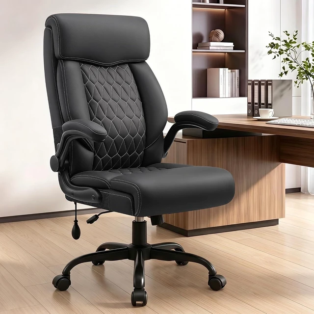 Main image of Executive High Back Office Chair with Inflatable Lumbar Support