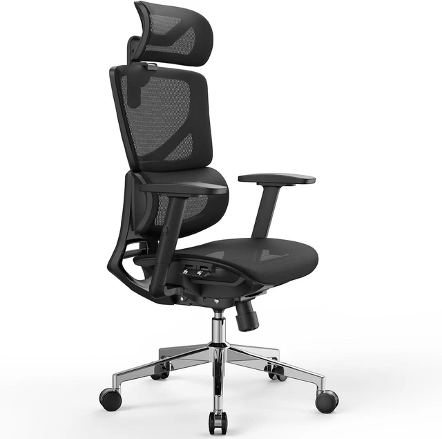 Main image of OdinLake L1 Big & Tall Ergonomic Mesh Office Chair with Lumbar Support, Black