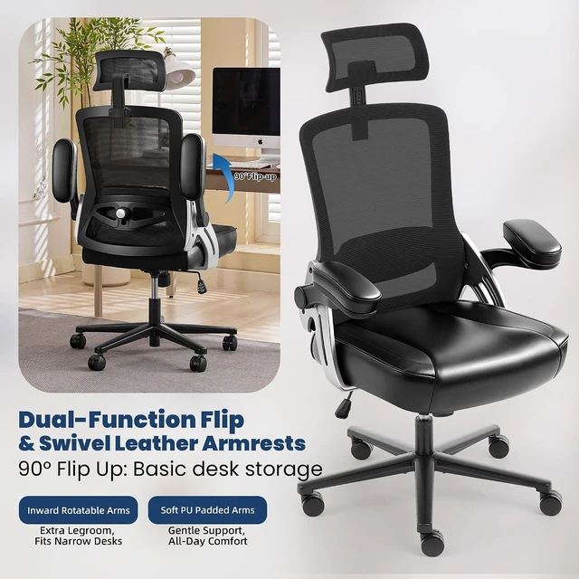 Alt view image 4 of 7 - 500 Lbs Big & Tall Ergonomic Office Chair Home Office Computer Desk Chair