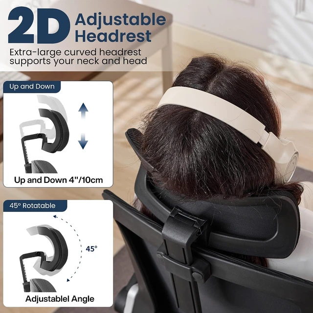 Alt view image 5 of 7 - 500 Lbs Big & Tall Ergonomic Office Chair Home Office Computer Desk Chair