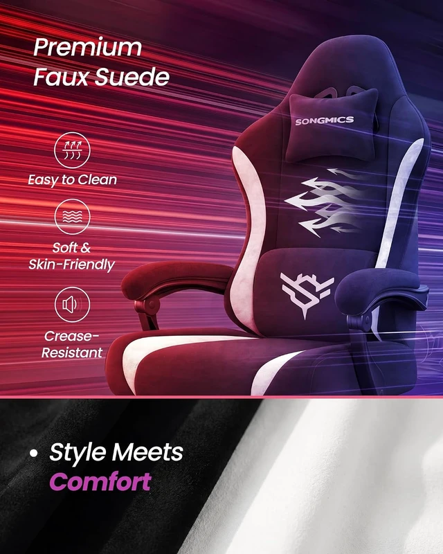 Alt view image 4 of 7 - Ergonomic Gaming Desk Chair with Pocket Spring Cushion