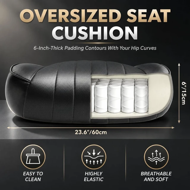 Alt view image 3 of 7 - 600 Lbs Heavy Duty Big & Tall Executive Office Chair