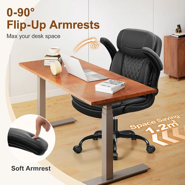 Alt view image 6 of 7 - Ergonomic Office Desk Chair with Unique Dual-Layer Support