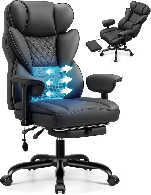 Main image of Big & Tall Executive Office Chair with Adjustable Lumbar Support