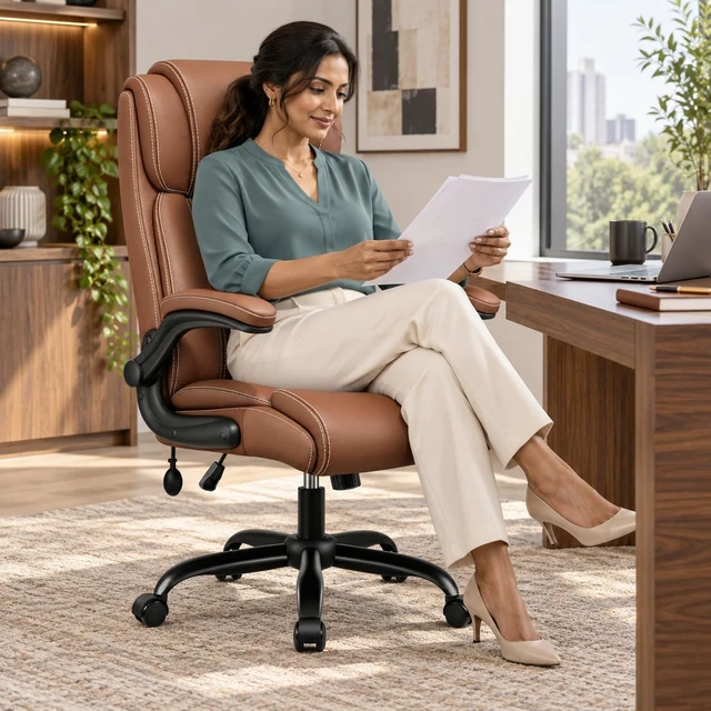 Alt view image 2 of 7 - Comfy Ergonomic High Back Home Office Computer Chair