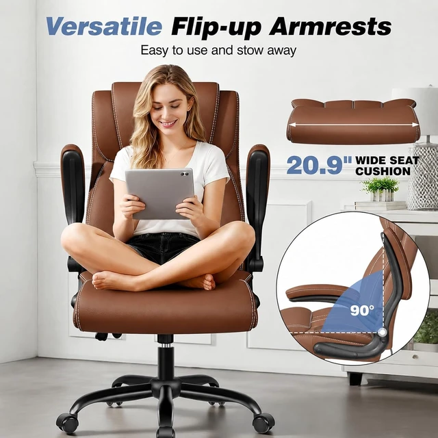 Alt view image 6 of 7 - Comfy Ergonomic High Back Home Office Computer Chair