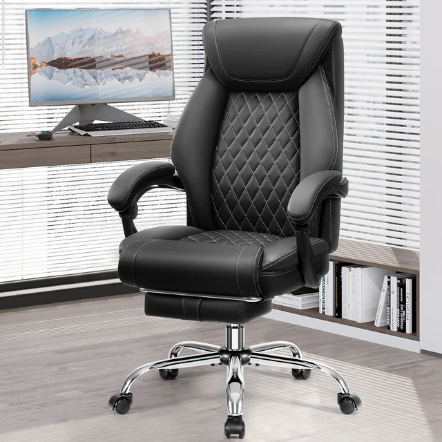 Alt view image 2 of 7 - Executive Chair with Footrest for Office
