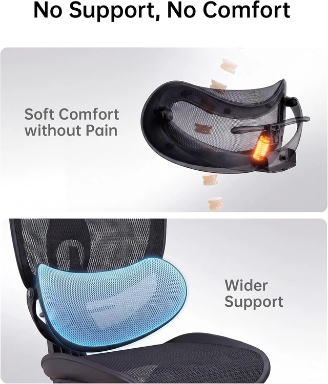 Alt view image 7 of 7 - Doro C300 Pro V2 Ergonomic Office Chair with Full-Body Adaptive Support