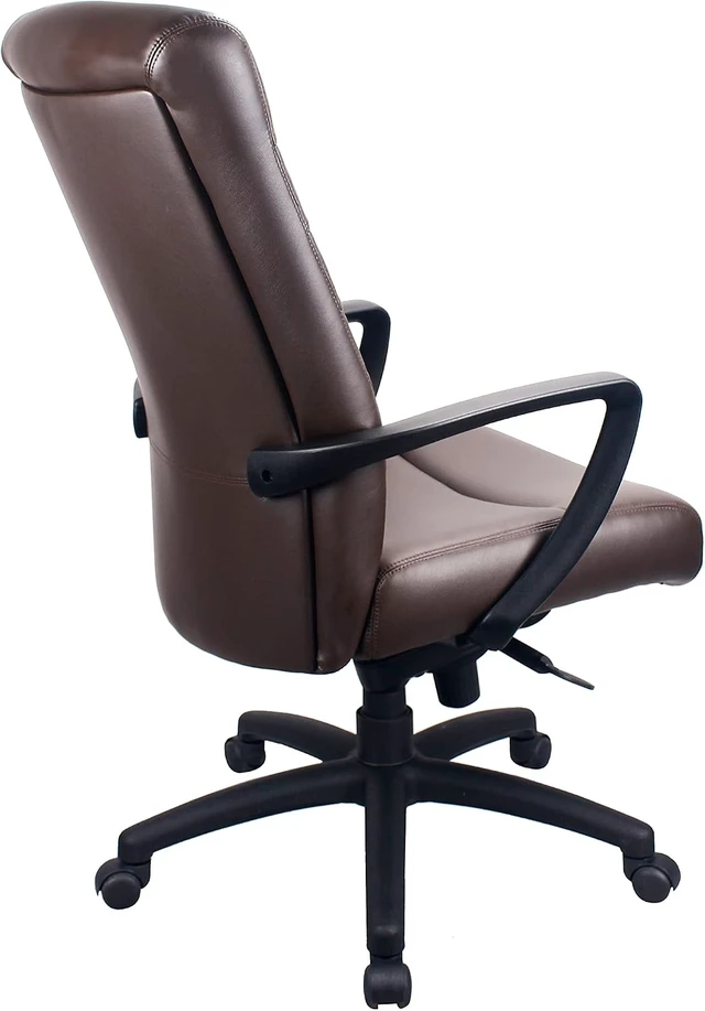 Alt view image 2 of 5 - Manchester High Back Leather Chair by Eurotech Seating, Brown