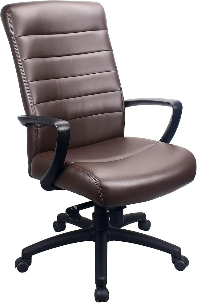 Alt view image 3 of 5 - Manchester High Back Leather Chair by Eurotech Seating, Brown