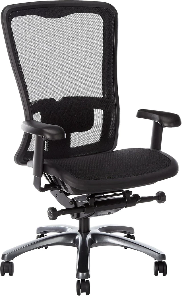 Main image of Office Star ProGrid High Back Manager's Chair Breathable Back & Seat with Adjustable Lumbar Support, Black