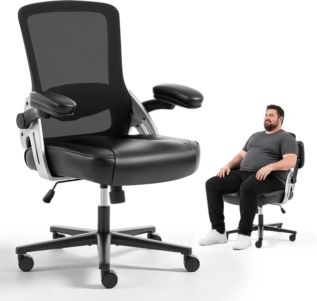 Main image of 500 Lbs Big & Tall Office Chair Executive Leather Desk Chair