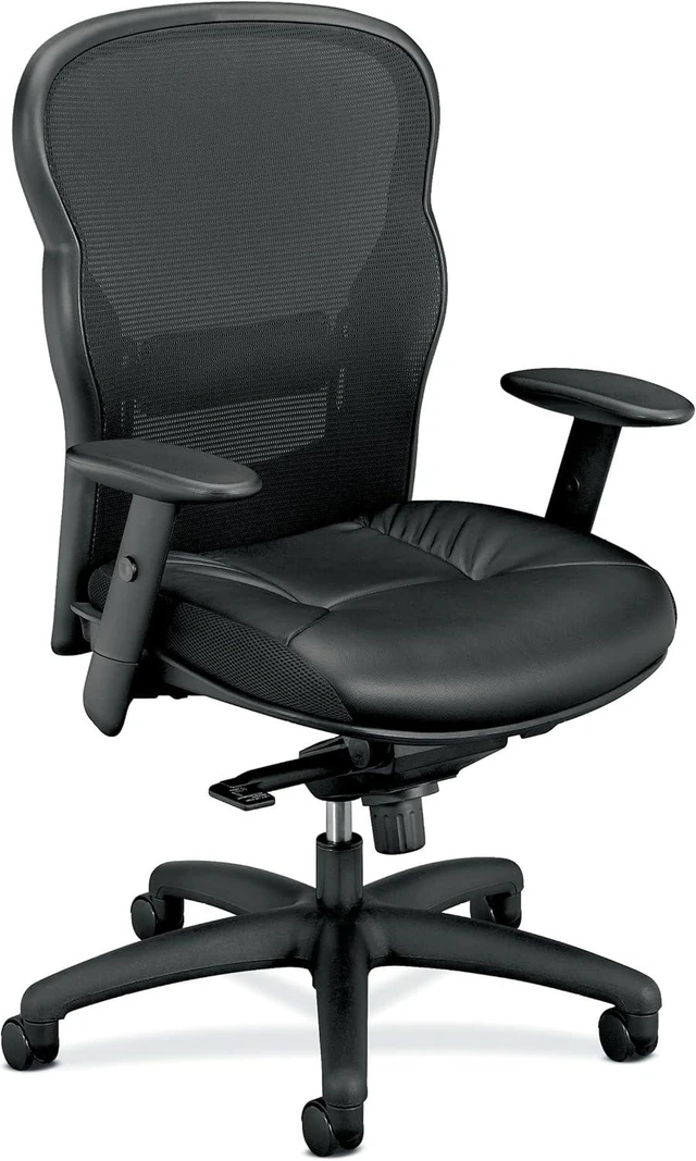 Main image of Wave Ergonomic Office Chair with Lumbar Support, Desk Chair, Black