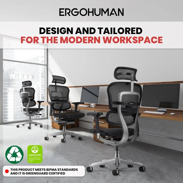 Alt view image 6 of 7 - Eurotech ME7ERG GEN2 High Back Mesh Office Chair Tilt Tension, Tilt Lock, Back Angle, Back Height, Synchro Tilt, Seat Height/Depth & Arm Height Adjustments, Black