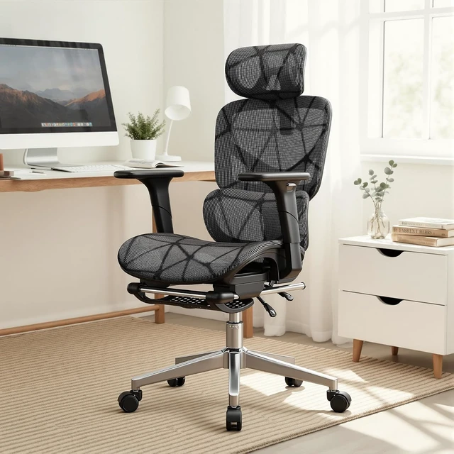 Alt view image 2 of 7 - Ergonomic Mesh Computer Office Chair, 400lbs Capacity