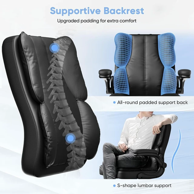 Alt view image 2 of 7 - Executive Managerial Chair with Adjustable Headrest