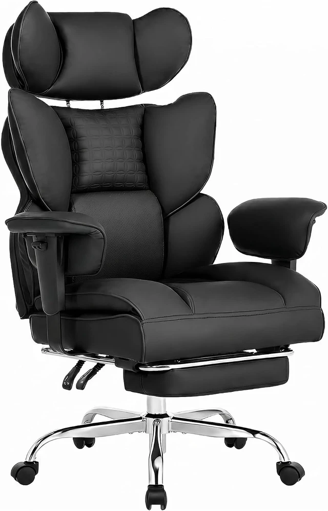 Alt view image 3 of 7 - Big & Tall Office Chair 400 LBS for Adults, Home Office