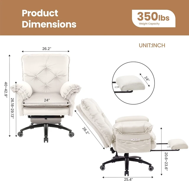 Alt view image 2 of 7 - Comfy Criss Cross Office Chair with Flip Arms, Beige