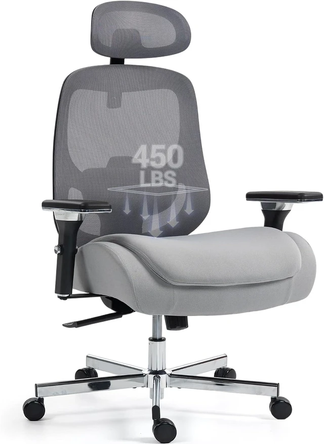 Main image of Ergonomic 450LBS Mesh Office Chair with 4D Armrests