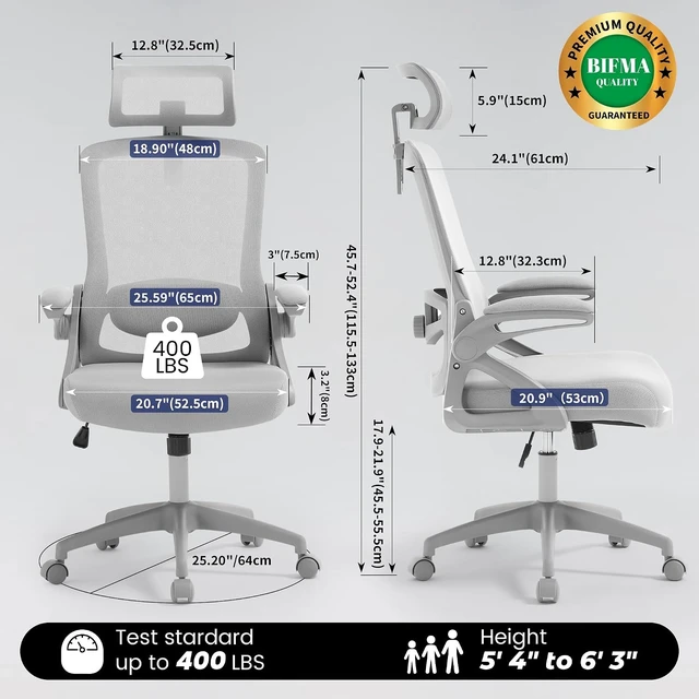 Alt view image 2 of 7 - Mesh Office Computer Chair with Adjustable Lumbar Support