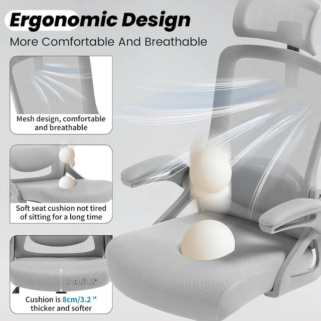 Alt view image 6 of 7 - Mesh Office Computer Chair with Adjustable Lumbar Support