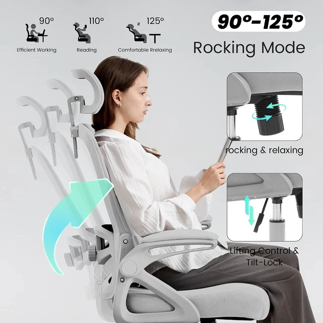 Alt view image 7 of 7 - Mesh Office Computer Chair with Adjustable Lumbar Support