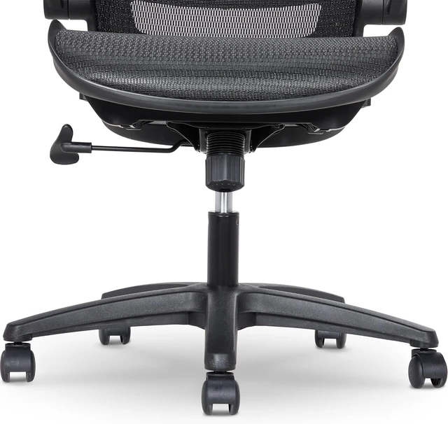 Alt view image 3 of 5 - Ergonomic High-Back Office Chair Breathable Mesh, 360° Swivel, Easy Assembly, Comfortable Flip-Up Armrests, 25.5"D x 26.25"W x 49.25"H, Black