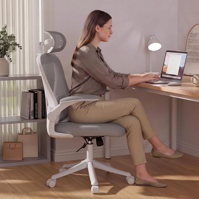 Alt view image 3 of 7 - Ergonomic Computer Desk Chair with Memory Foam Seat