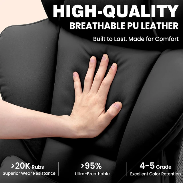 Alt view image 7 of 7 - Big & Tall Office Desk Chair with Pocket Spring Cushion