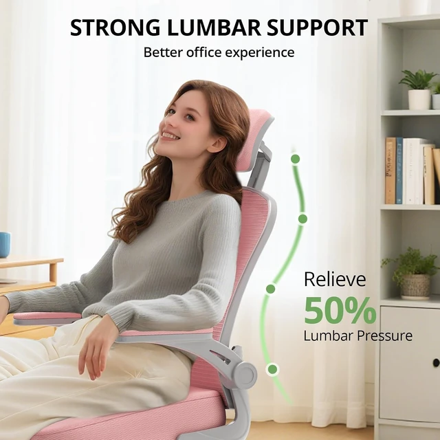Alt view image 3 of 7 - Ergonomic Office Desk Chair, 330LBS Capacity