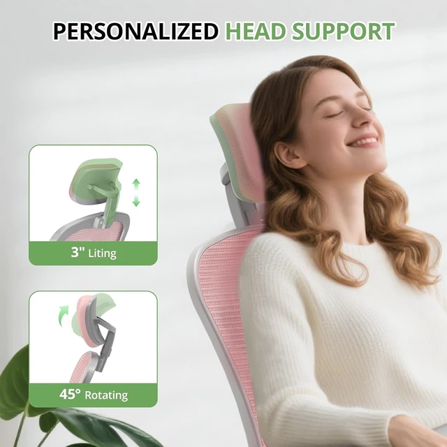 Alt view image 5 of 7 - Ergonomic Office Desk Chair, 330LBS Capacity