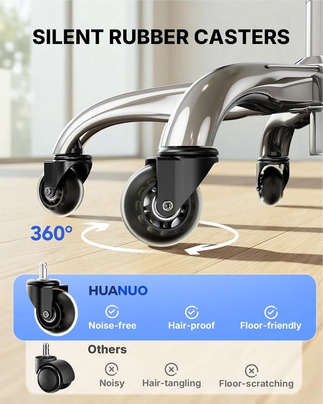 Alt view image 7 of 7 - Ergonomic Office Chair with 6D Armrests & Lumbar Support