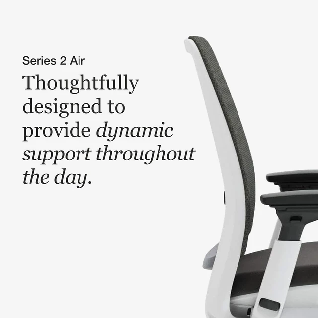 Alt view image 3 of 7 - Series 2 Ergonomic Office Chair for Carpet Floors, Graphite